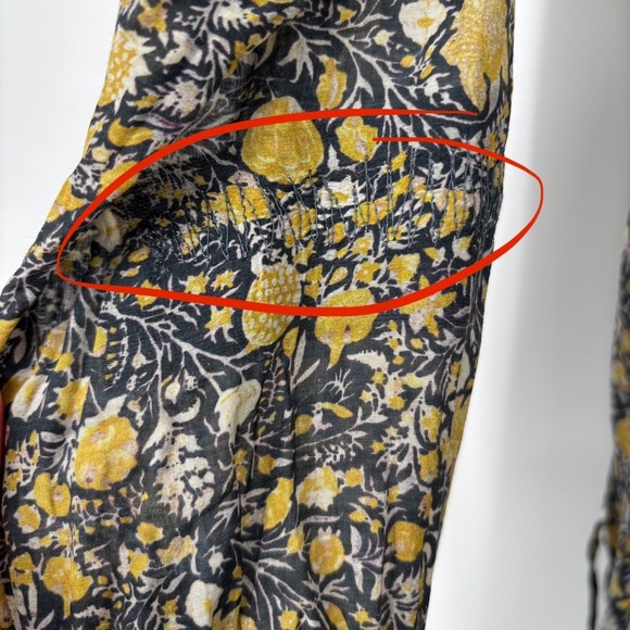 Isabel Marant Etoile Silk Blend Floral Long Sleeve Maxi Dress US 10 *FLAWED - Picture 9 of 16